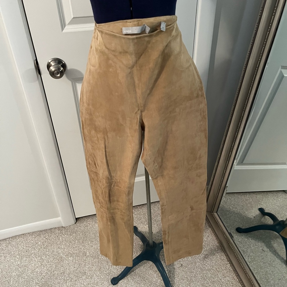 Vince Suede Tan Leggings